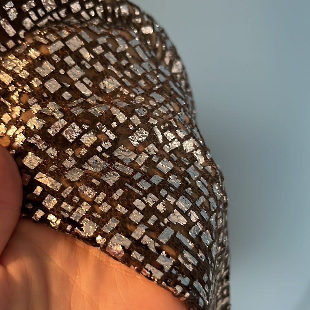 Adam Lippes Metallic Shift Dress - Picture 6 of 8